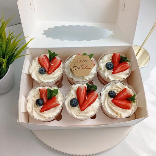 Трайфлы на день рождения 6 штук