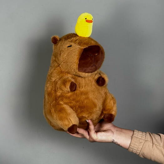 Капибара с уточкой