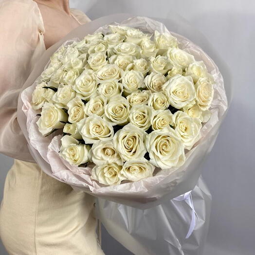 51 белая Роза Премиум