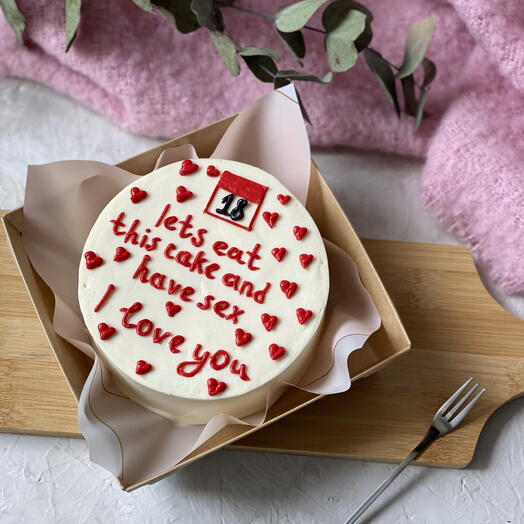 Бенто торт «Let s eat this cake and have sex»