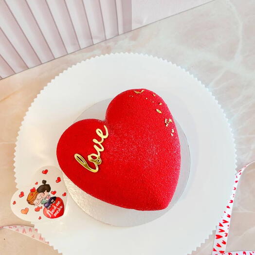 Торт Муссовое сердце Ягодное мороженое для любимого человека ко Дню всех влюблённых️