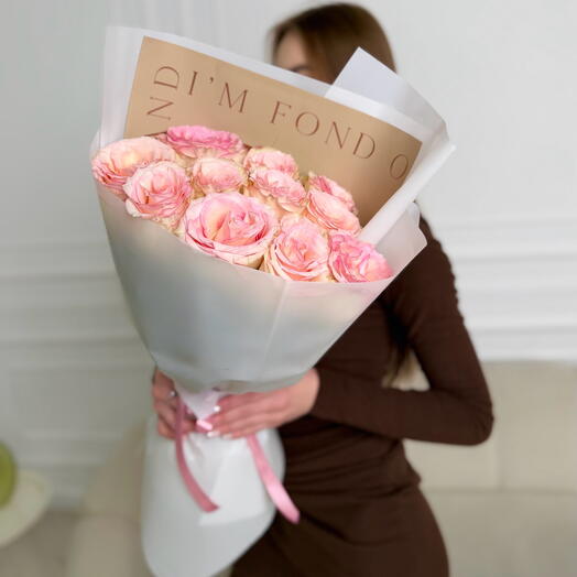 11 роз в оформлении💗