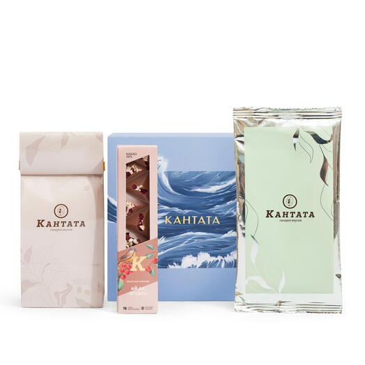 Подарочная коробка чая и кофе «Гармония моря», Кантата