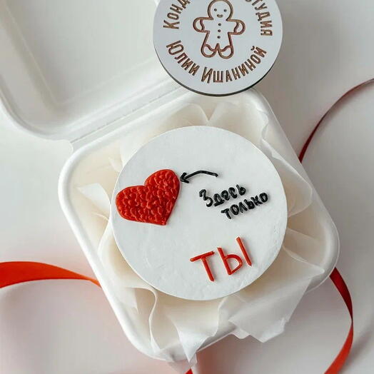 Бенто торт на День влюбленных