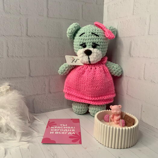 Интерьерный набор с игрушкой, свечой ручной работы 💓