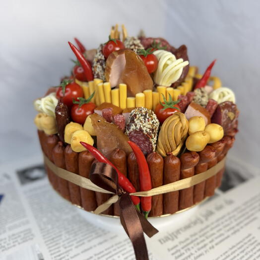 Мясной торт мужчине, руководителю, женщине, мужу