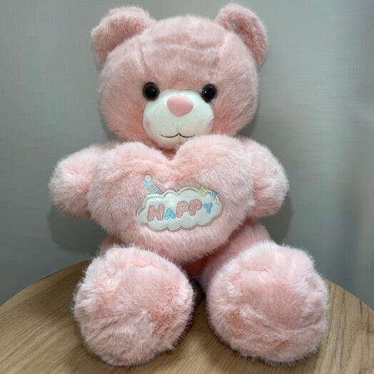 Мишка «Happy» с сердцем