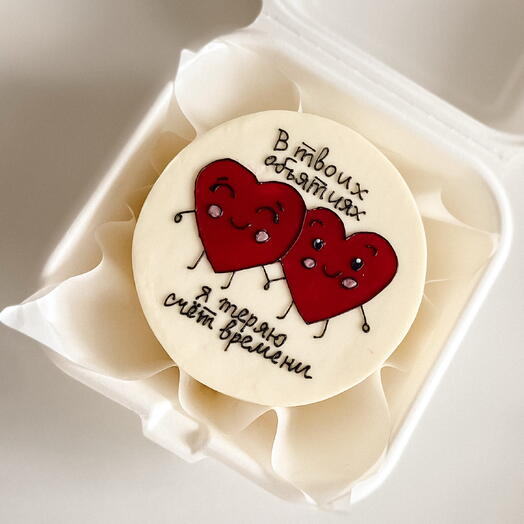 🤍 бенто-торт с сердцами