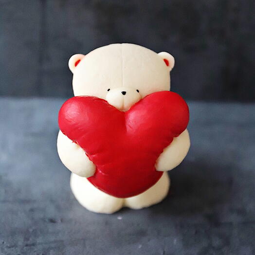 Шоколадный мишка с сердцем на 8 марта ️