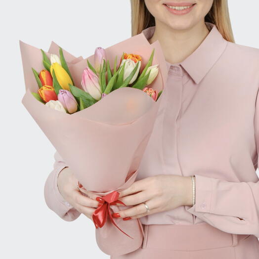 Букет из 15 Тюльпанов