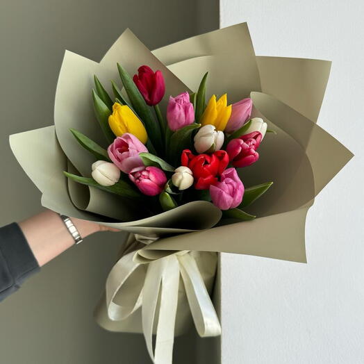 Тюльпаны микс ️разноцветные