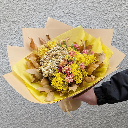 Bouquet of dried flowers "Sunny"