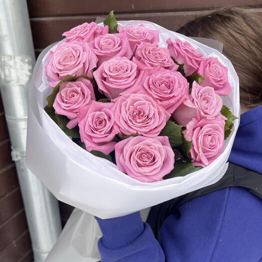 АКЦИЯ ❗️❗️❗️ Нежно сиреневые розы 15шт