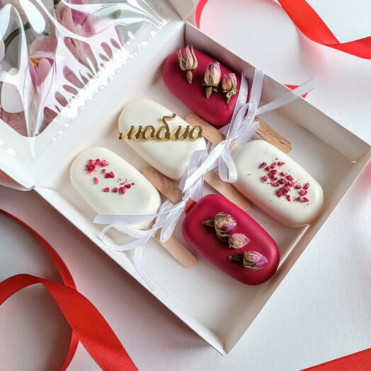 Пирожные чизкейки на палочке, 5 шт