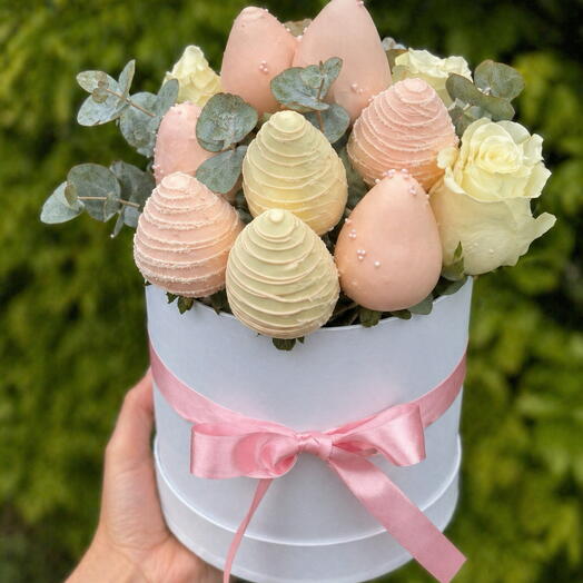 Pastel Strawberry Bloom Box