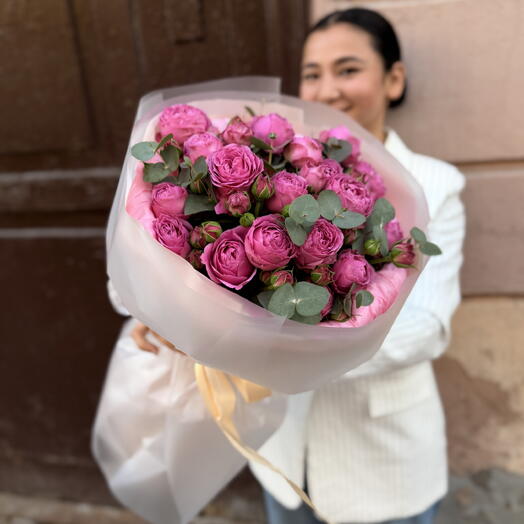 «Немного чеховская весна» 🌿 Роза кустовая Пионовидная Miss Bubbles с ароматом Мая