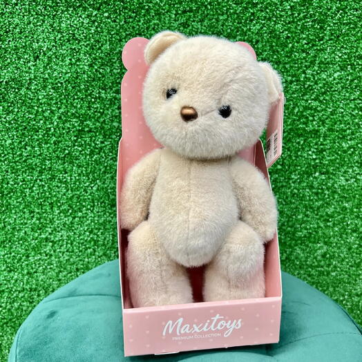 Мягкая игрушка Мишка Бежевый» (20 см) в подарочной коробке