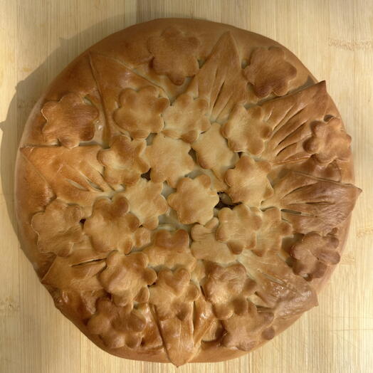 Пирог с картофелем и курицей
