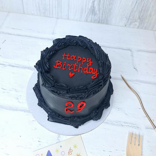 Чёрный торт 🎂 в стиле Ламбет