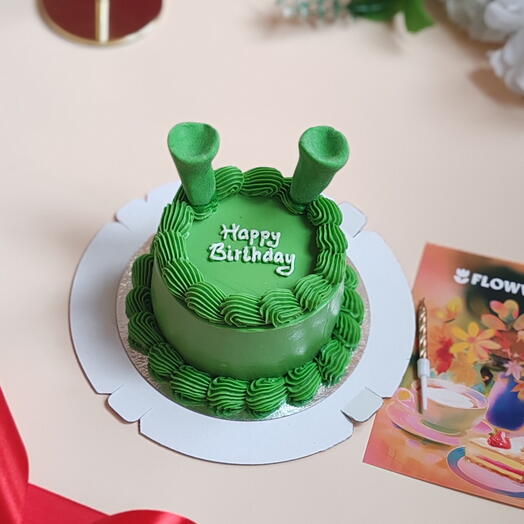 Бенто торт смешной с надписью Happy birthday