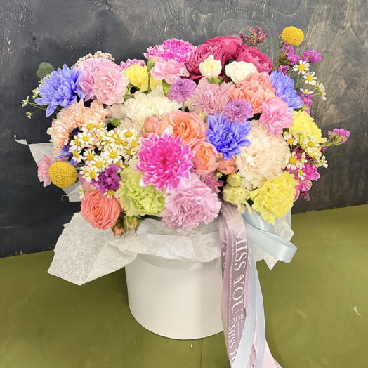 Дофаминовая коробка с цветами 💐