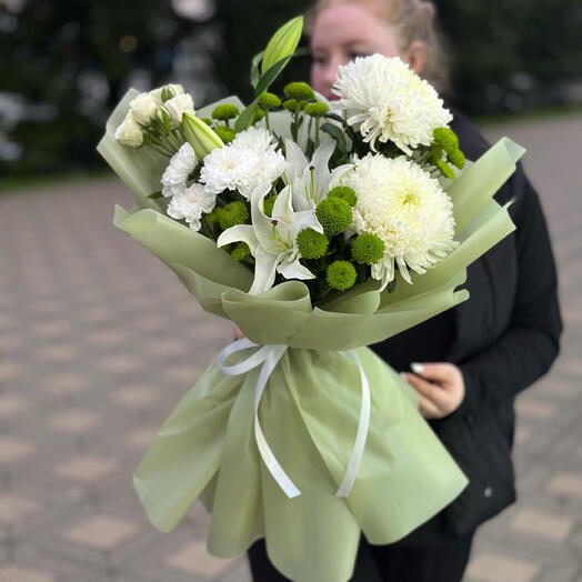 Букет в зеленых оттенках 💚