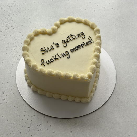 Торт «she s getting fucking married
