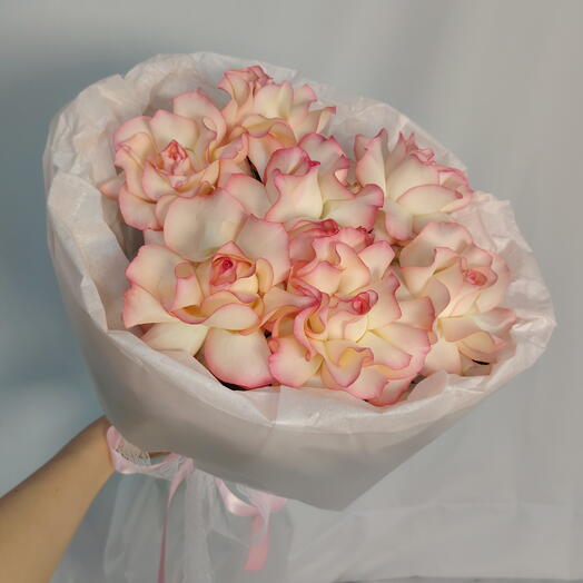 💞 Нежный букет "PERVOЦВЕТ" из французских роз
