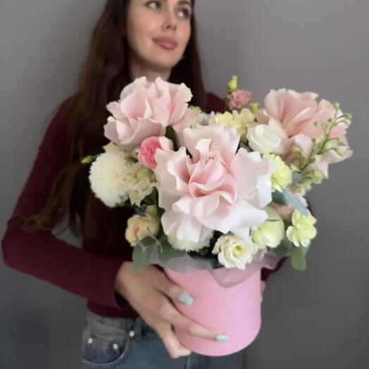 Нежная композиция с розами