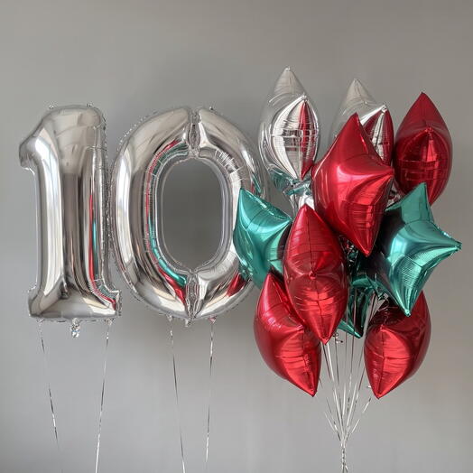 Воздушные шары на 10 лет "Заезды"