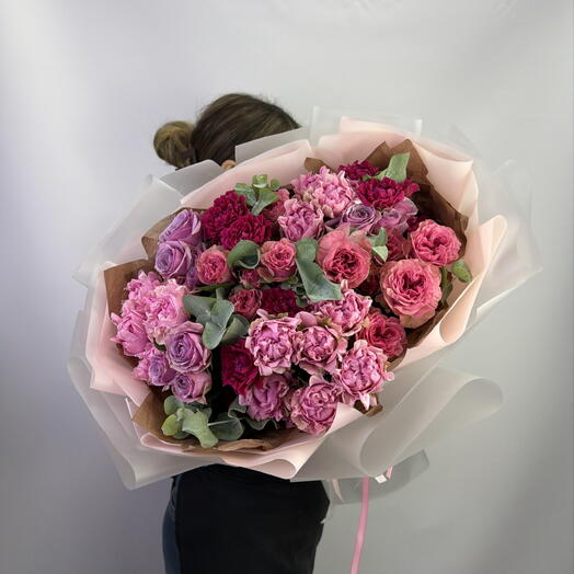 Микс кустовых розочек