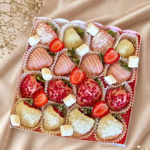 Клубника в шоколаде «фламинго»