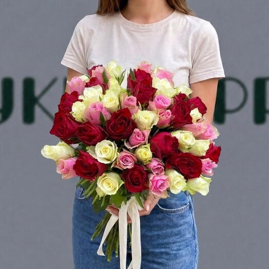 Букет из 51 розы микс Африка