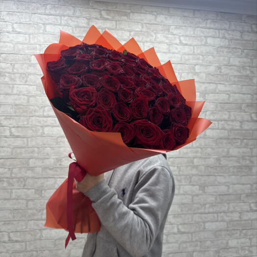 51 красная роза 🌹 70 см ♥️