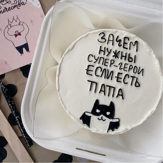 Бенто для папы «бэтмэн»