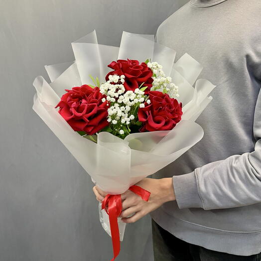 Букет с французской розой