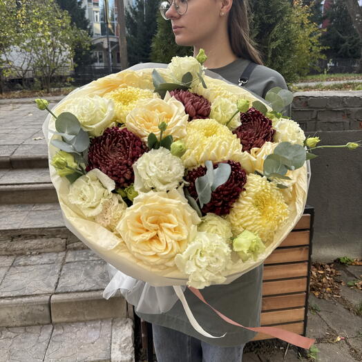 Букет в лимонной гамме