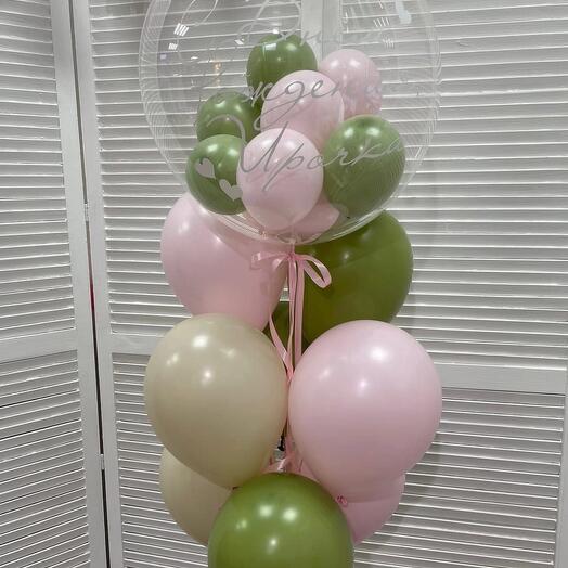 Fountain 10 pcs"Tender eucalyptus"