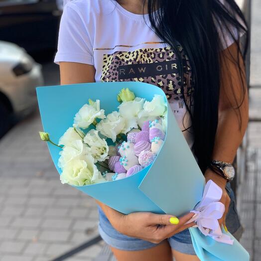 Комплимент  с эустомой 💐