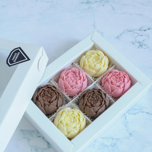 Шоколадные пионы 6 шт, Confectionery & Bakery Murino, buy at a price of ...