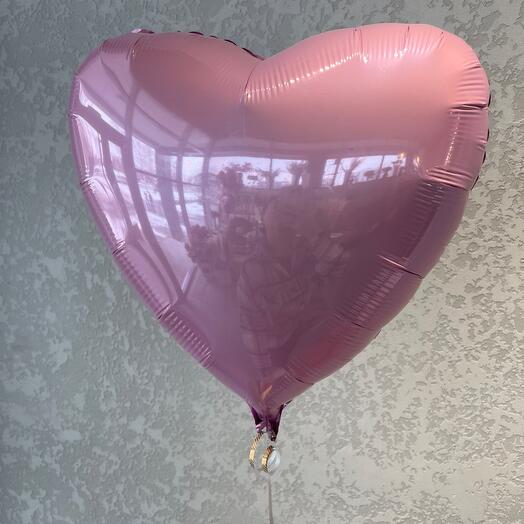 Balloon foil heart pink
