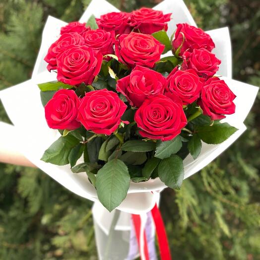 Monobloque de rosas rojas
