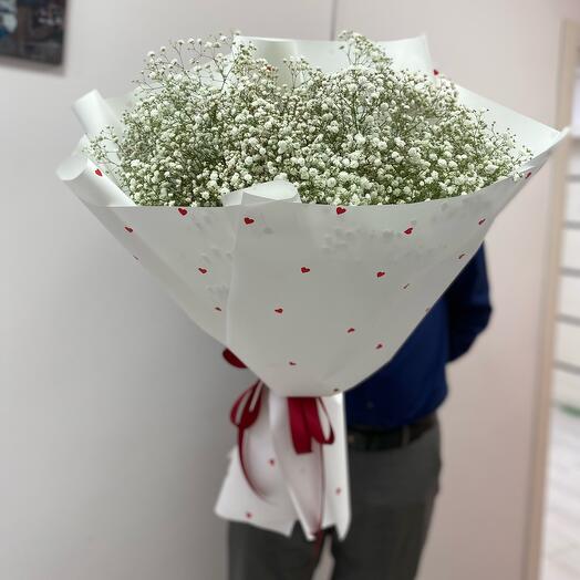 Gypsophila is white