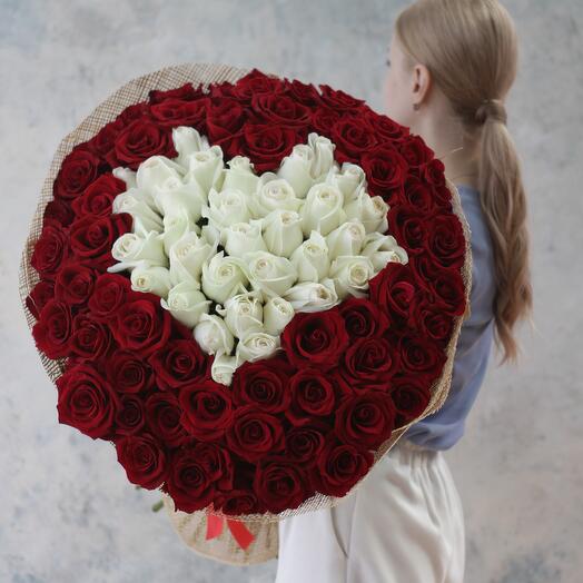Ramo de 101 rosas"Corazón"