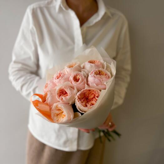 Ramo de 11 rosas en forma de peonía Julieta