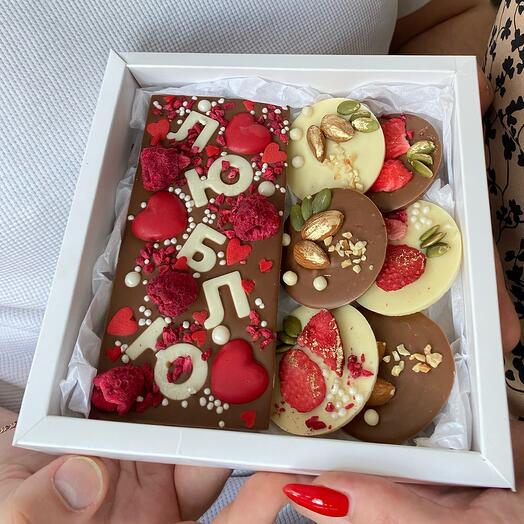 Conjunto de chocolate Amor