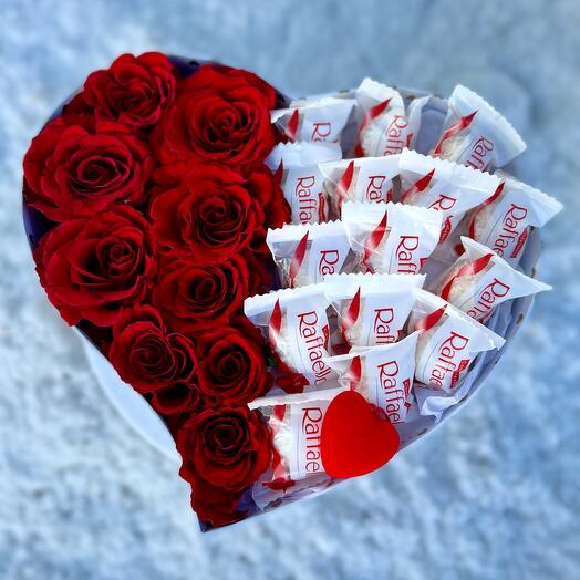 Цветы в коробке «Love you»