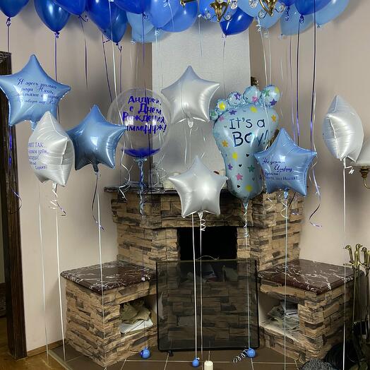 Composición de cumpleaños para un hombre, 29 bolas