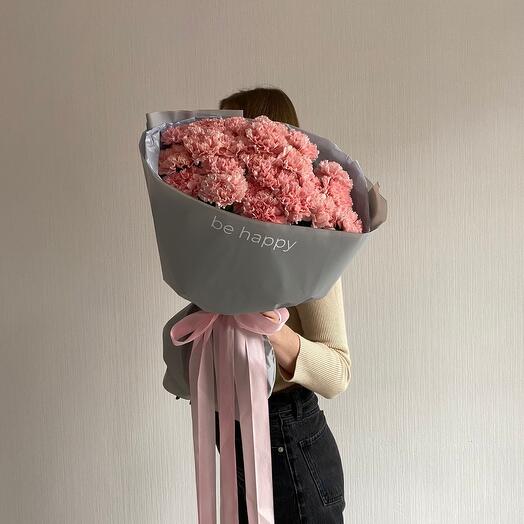 Bouquet of pink dianthuses