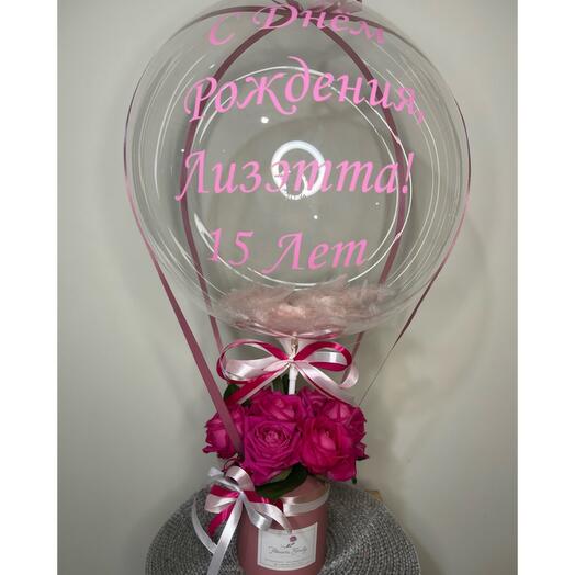 Bubble ball with Flamingo flowers